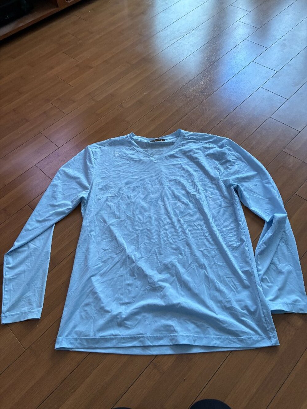 Louis Castel Korean Blue Men's Golf Long Sleeve Tee Shirt XL